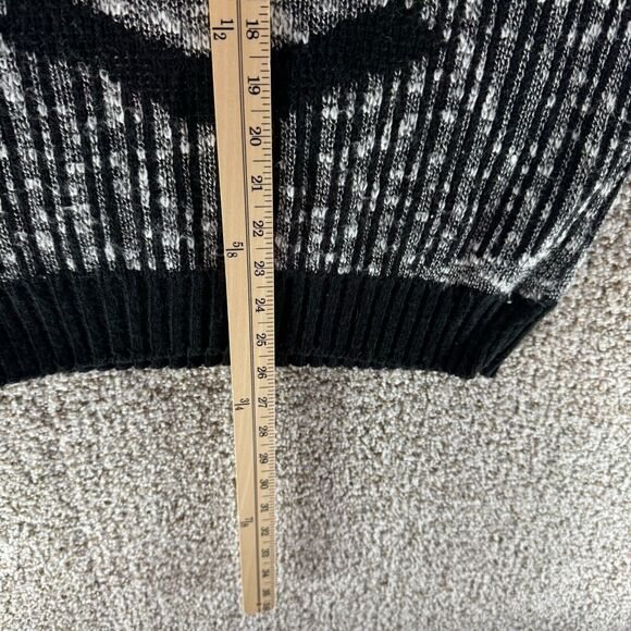 Vintage Edison Knitwear Sweater Mens Large Silver Black Pullover Made In USA VTG - Picture 12 of 13